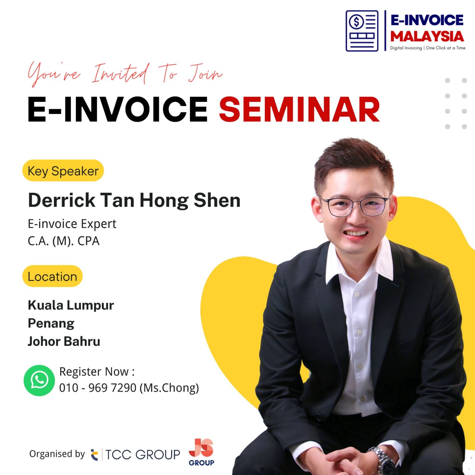 E-Invoice Seminar | 电子发票研讨会 - Kuala Lumpur (KL) | Penang | Johor Bahru (JB)