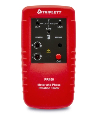 Motor and Phase Rotation Tester : Determines Correct Phase Wiring Sequence & Contact/Non-contact Mot