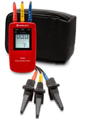  Phase Rotation Tester: Determines Correct Phase Wiring Sequence for 3-Phase System Installations CA