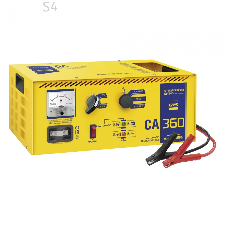 GYS (FRANCE) CA360 | 12V/24V DC Lead-Acid Battery Charger