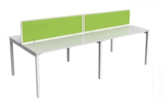 Office Workstation Table Cluster Of 4 Seater | Workstation Office Panel | Office Divider | N Series 