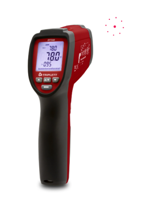  20:1 IR Thermometer w/High Temp/Circular Laser and Alarm - (IRT500)