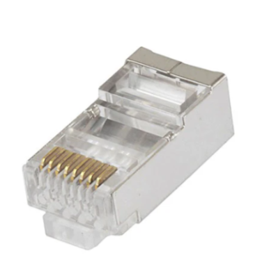  CAT6 RJ45 Shielded Pass-Thru Modular Connector, 50PK - (CAT6-HSPS-FP)