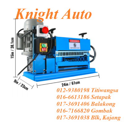 [Pre Order] Professional 38mm Cable Wire Stripping Machine with Adjustable Blades and Rollers