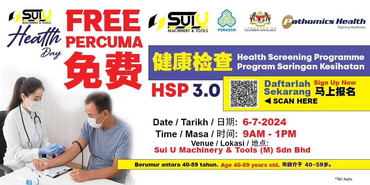 PERCUMA Program Saringan Kesihatan | FREE Health Screening Programme | 免费健康检查 HSP3.0