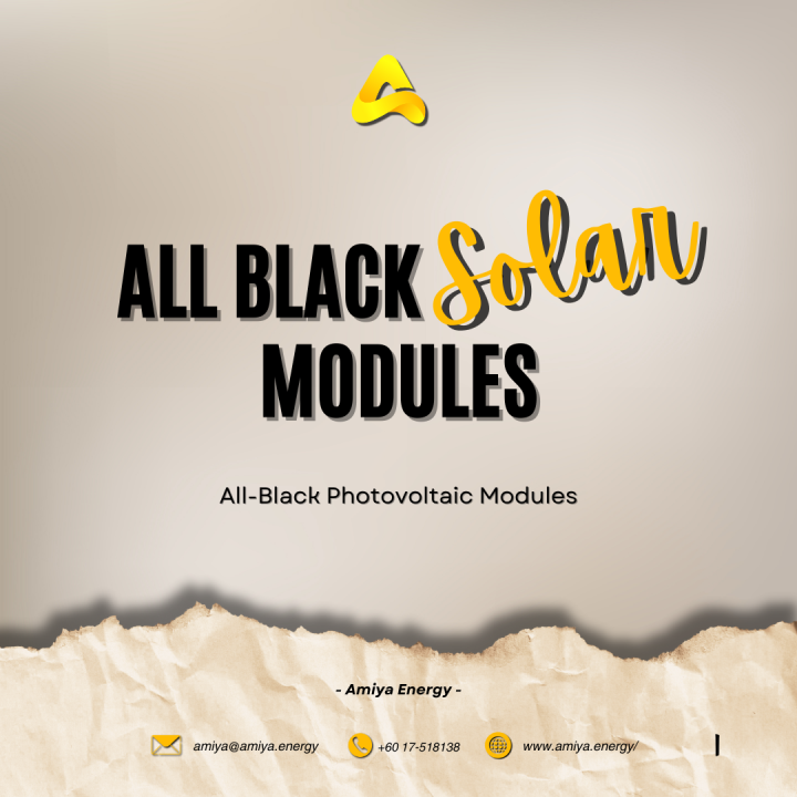 All-Black Photovoltaic Modules: An Elegant Solar Solution