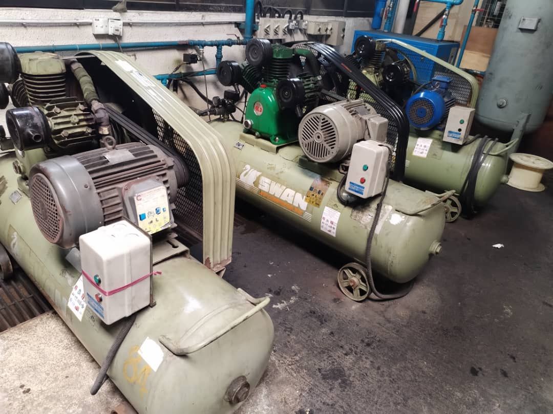 Maintenance Service of 3 Unit Swan Piston Air Compressor 