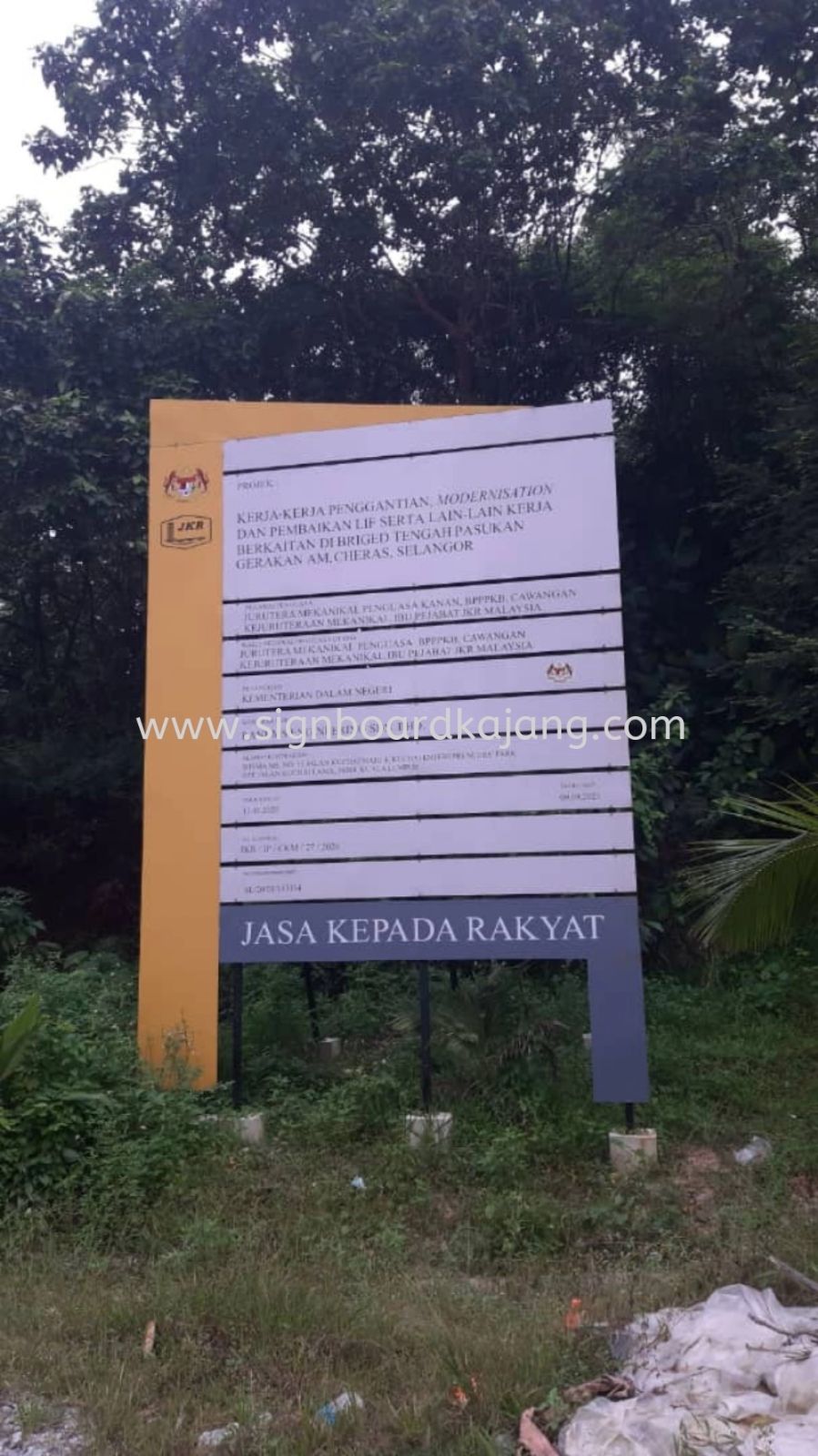 WHAT IS THE FUNCTION OF PROJECT SIGNBOARD?