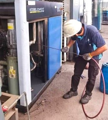 Major Service for Kobelco Air Compressor SG Series in Pulau Indah,  Selangor 