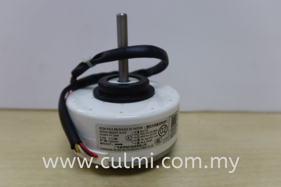 CARRIER WZDK20-38G(ZKFP-20-8-6) DC280V=2-W 8P FAN MOTOR (P/N:11002015000051) - (42KHC012VSDC)