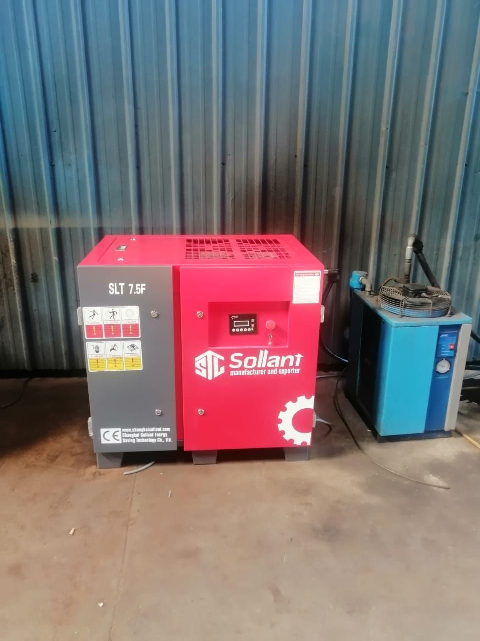 Thanks customer support 🙏🔧  ➡️Sollant Screw Air Compressor 10HP / 7.5kw