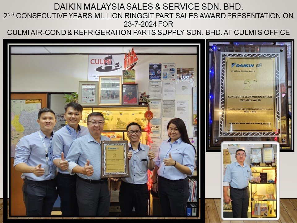DAIKIN MALAYSIA SALES & SERVICE SDN. BHD. Spare Part Division Visit On 23-7-2024