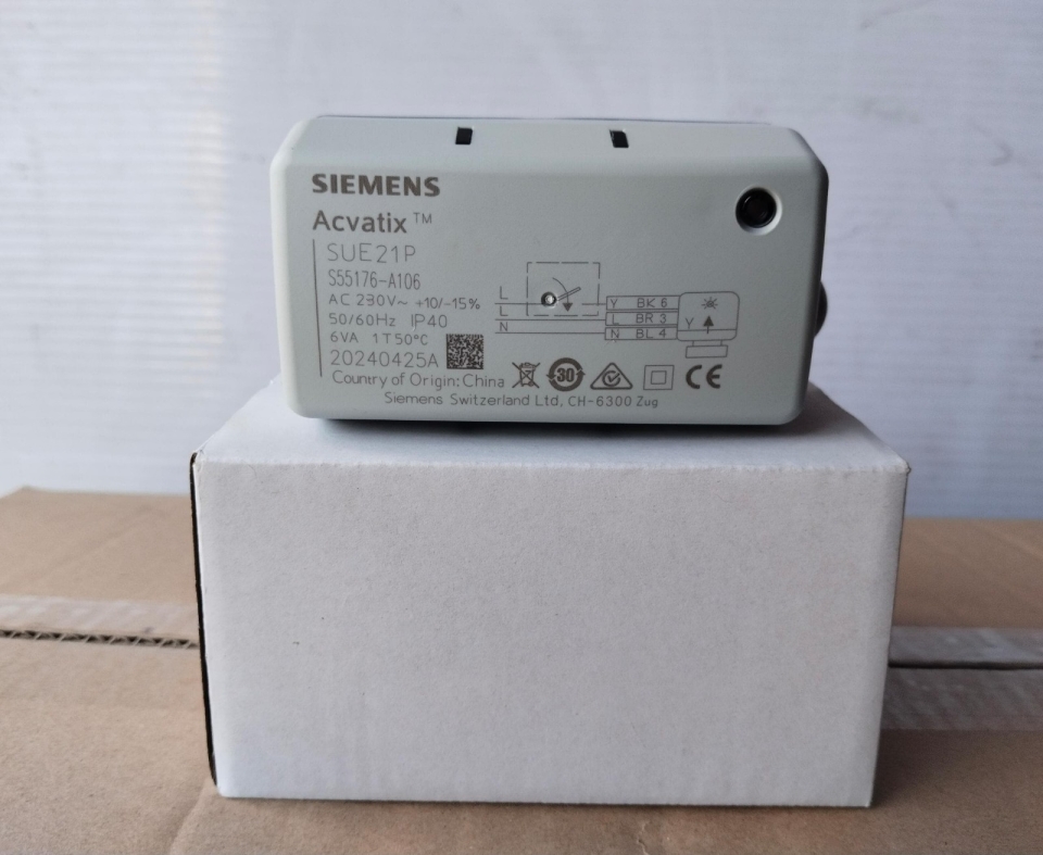 SIEMENS ACVATIX SUE21P SPST ACTUATOR (AC230V/50/60HZ) BSCE P/N:102976754