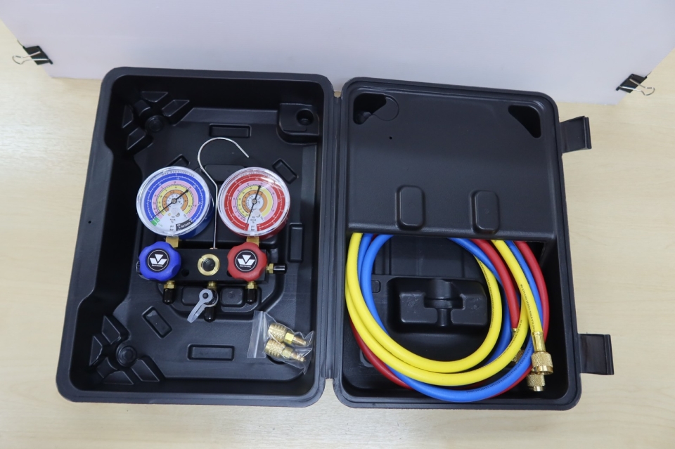 MASTERCOOL 92661-EB1-413EC A MN R22,410A,407C,R32,W/3-60 MNL BALL VLV FTGS,80MM,2X90413