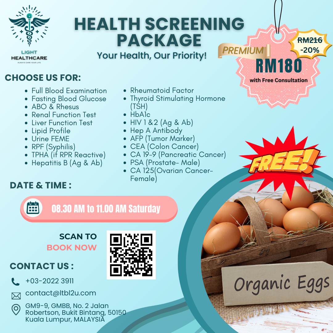 Free Organic Eggs Health Screening Package