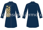 Batik Uniform Design-2024-B-4 Muslimah Shirt F1 Kemeja F1 Corporate Baju Uniform Custom KL PJ