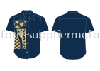 Batik Uniform Design-2024-B-5 Short Sleeve Shirt F1 Kemeja F1 Corporate Baju Uniform Custom KL PJ