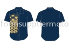 Batik Uniform Design-2024-B-4 Short Sleeve Shirt F1 Kemeja F1 Corporate Baju Uniform Custom KL PJ