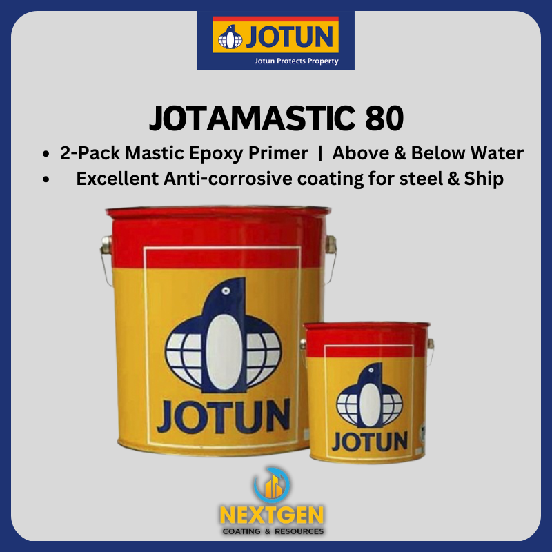 JOTUN PAINT - JOTAMASTIC 80 (RED/GREY/ALU) JOTUN PAINT - JOTAMASTIC 80 (RED/GREY/ALU) JOTUN MARINE PAINT