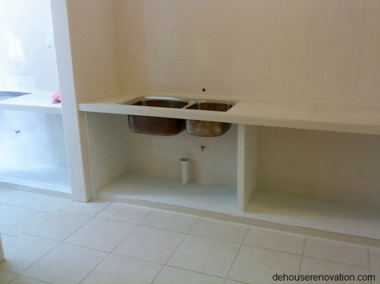 Concrete Table Top Kitchen Cabinet Malaysia Reference Renovation Design ...