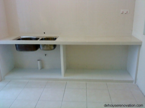 Concrete Table Top Kitchen Cabinet Malaysia Reference Renovation Design ...