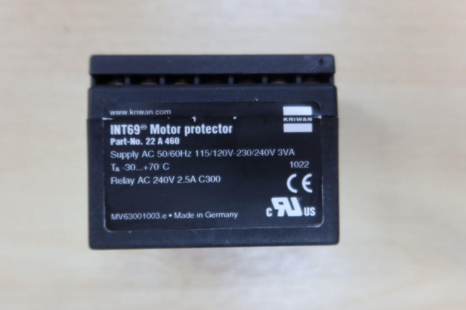 KRIWAN INT69(AC50/60HZ 115/120V-230/240V AMB.TEMP. -30..+70ˇăC)(RE:AC240V)(P/N:22A460)(REP:52A120S10)