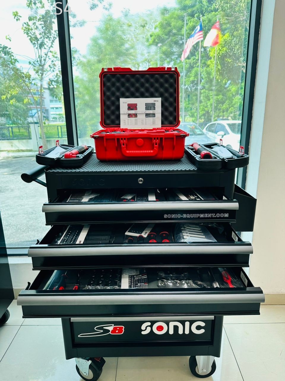 SONIC S8 251Pcs x 7 Drawers EV & Professional Garage Tools Trolley Set