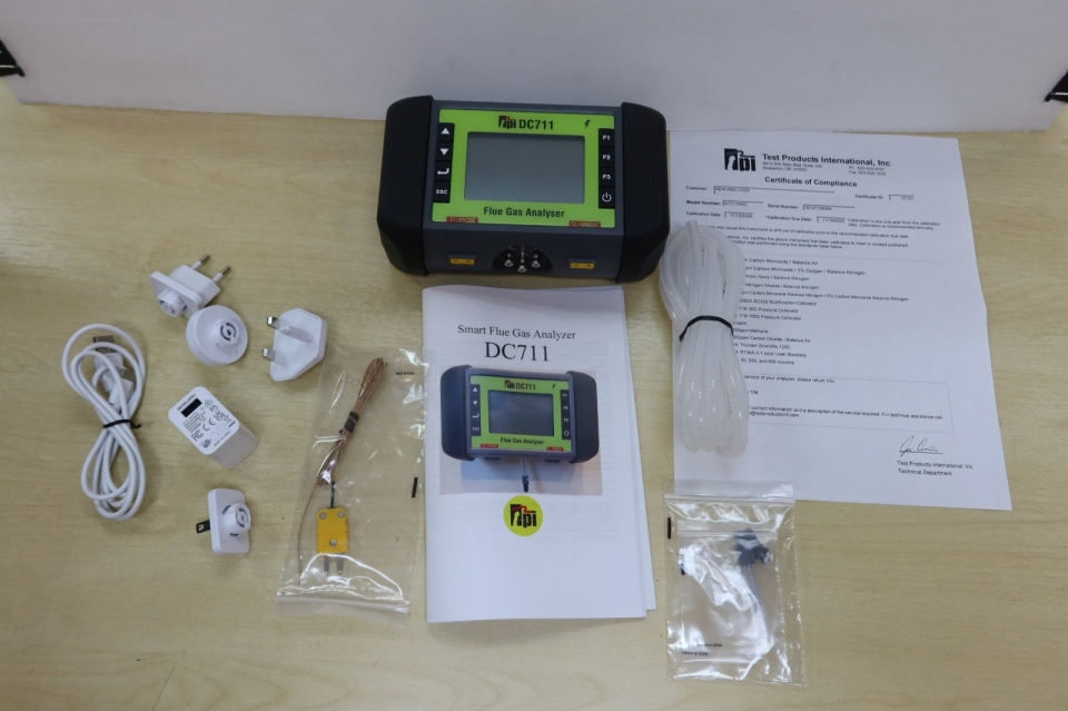 TPI DC711NHC DC711 WITH HIGH CARBON MONOXIDE (9.999%CO) SENSOR AND NITRIC OXIDE (NO) SENSOR