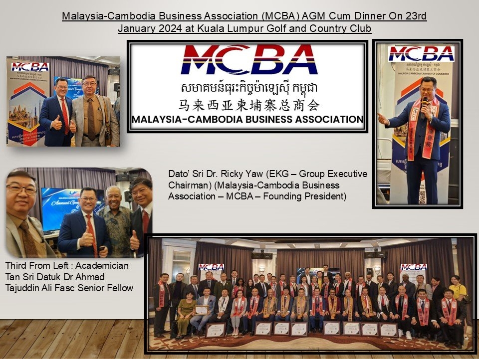 Malaysia-Cambodia Business Association (MCBA) AGM Cum Dinner On on 23rd January 2024 at Kuala Lumpur