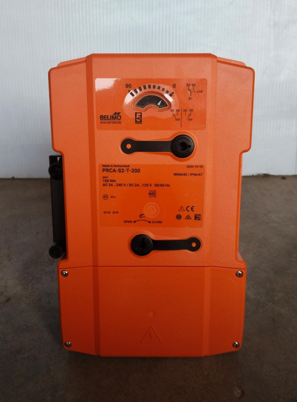 BELIMO PRCA-S2-T-200 160NM(AC 24.240V/DC 24.125 V/50/60HZ)ON/OFF NON-SPRING RETURN ROTARY ACTUATOR