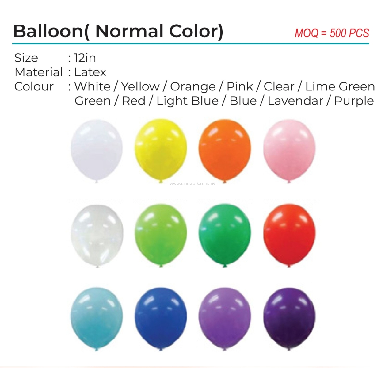 Balloon (Normal Color) Party Item Miscellaneous Johor Bahru (JB ...