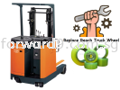 Change Toyota 7fbr15 Reach Truck Wheel Singapore Reach Truck Servicing Singapore Repairing / Servicing / Maintenance of Material Handling Equipment Singapore Others