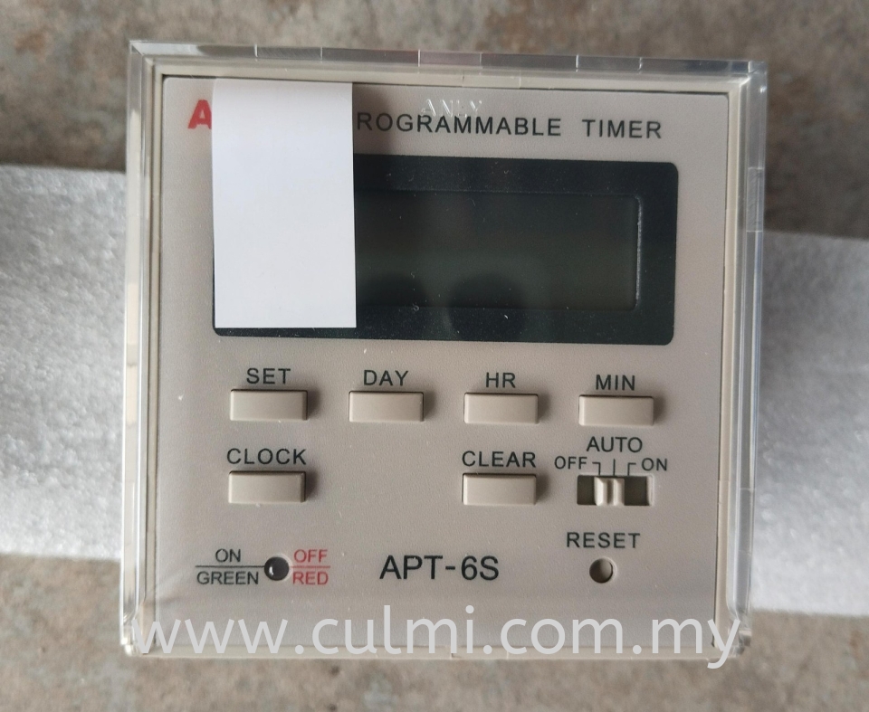 ANLY APT-6S AC/DC100-240V/50/60HZ (CONTACT:240V) PROGRAMMABLE DIGITAL TIMER