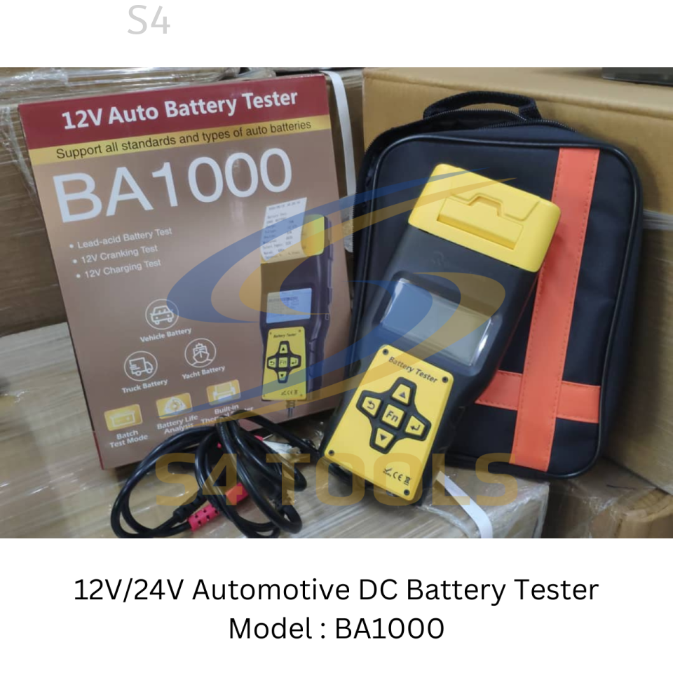 BA1000 | 12V/24V Automotive DC Battery Tester (With Build-In Printer)