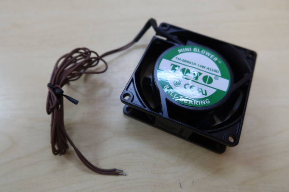 TOYO COOLING FAN TM-080S1B-14W-A110D 3" (110-120V)(BALL BEARING)(REPLACED:T1082-12W-115V(13W/21CFM)