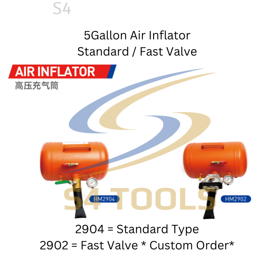 S4Tools 5Gallon Air Inflator (Standard / Fast Valve)