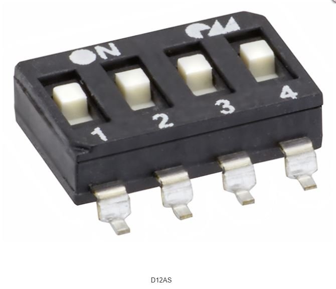 HARTMANN D12AS SINGLE POLE SINGLE THROW SMT DIP SWITCHES HARTMANN ...