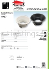 YET YM57 BK WH R GU10 Eyeball Fitting Recess/Surface (MR16/GU10/PAR30/AR111)
