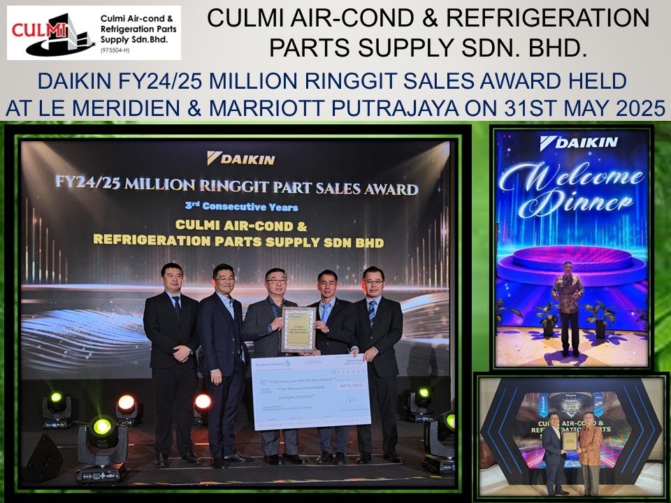DAIKIN FY24/25 MILLION RINGGIT SALES AWARD HELD AT LE MERIDIEN & MARRIOTT PUTRAJAYA ON 31ST MAY 2025