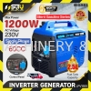 HISAKI LPV1500 60CC Silent Gasoline Inverter Generator / Penjana 1200W 1200W Generator