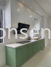 Nyatoh Spray Paint Kitchen Cabinet #LUNARIA #RESORT HOMES #BANDAR SRI SENDAYAN  Kitchen