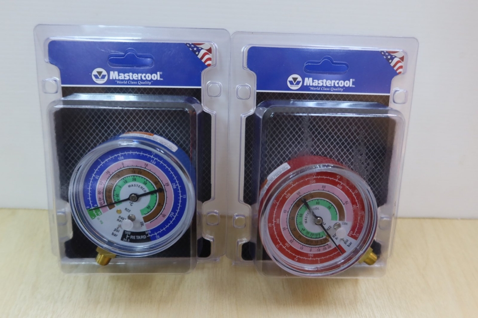 MASTERCOOL EBH/EBL 80MM PRESSURE GAUGE (HIGH & LOW SIDE) (R410A, R407C, R22)