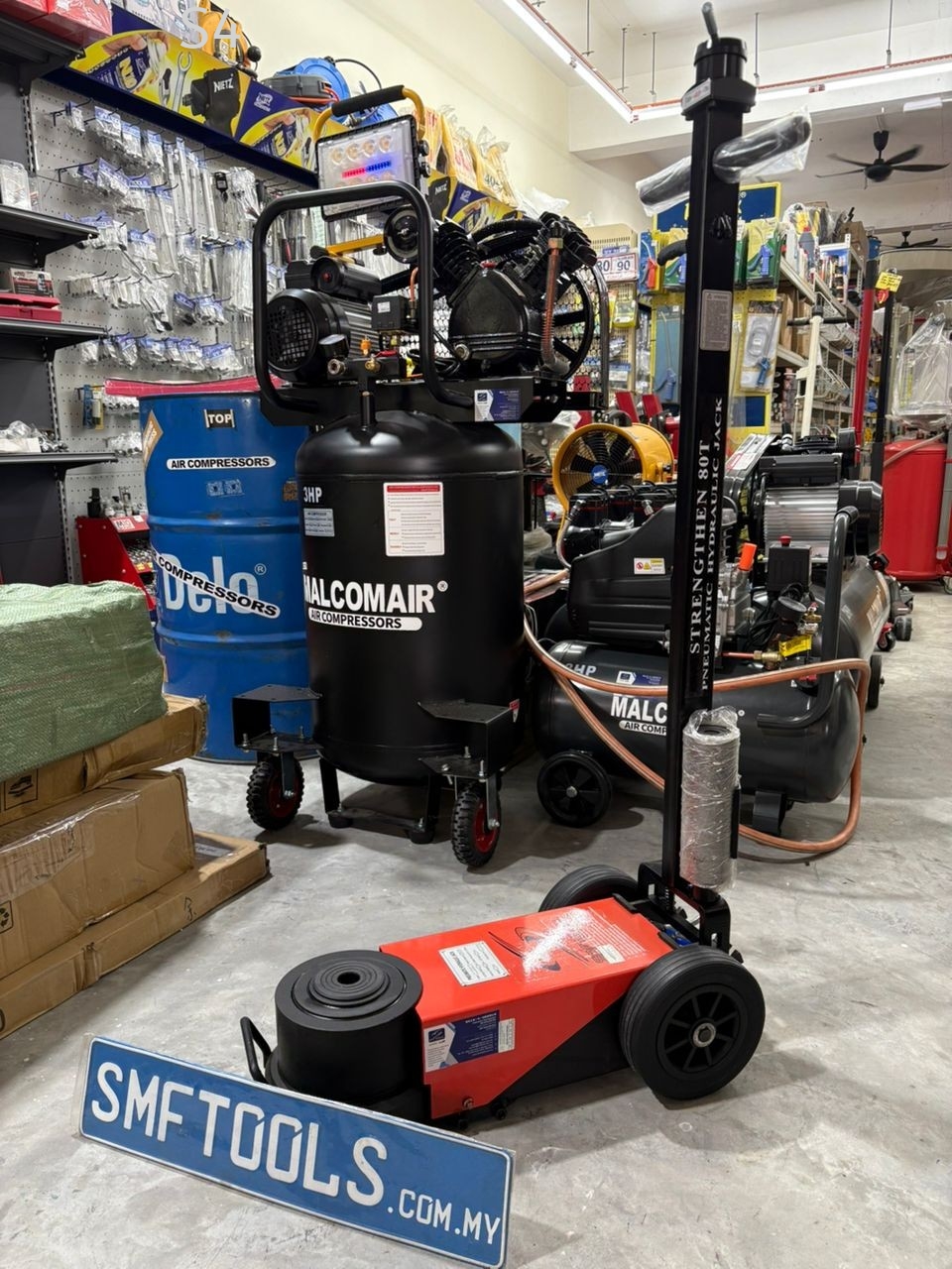 OEM Spec 80Ton Air Hydraulic Truck Service Jack (Long Chassis)