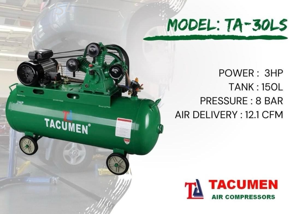 TACUMENT TA-30LS | Automotive Garage 3HP Air Compressor