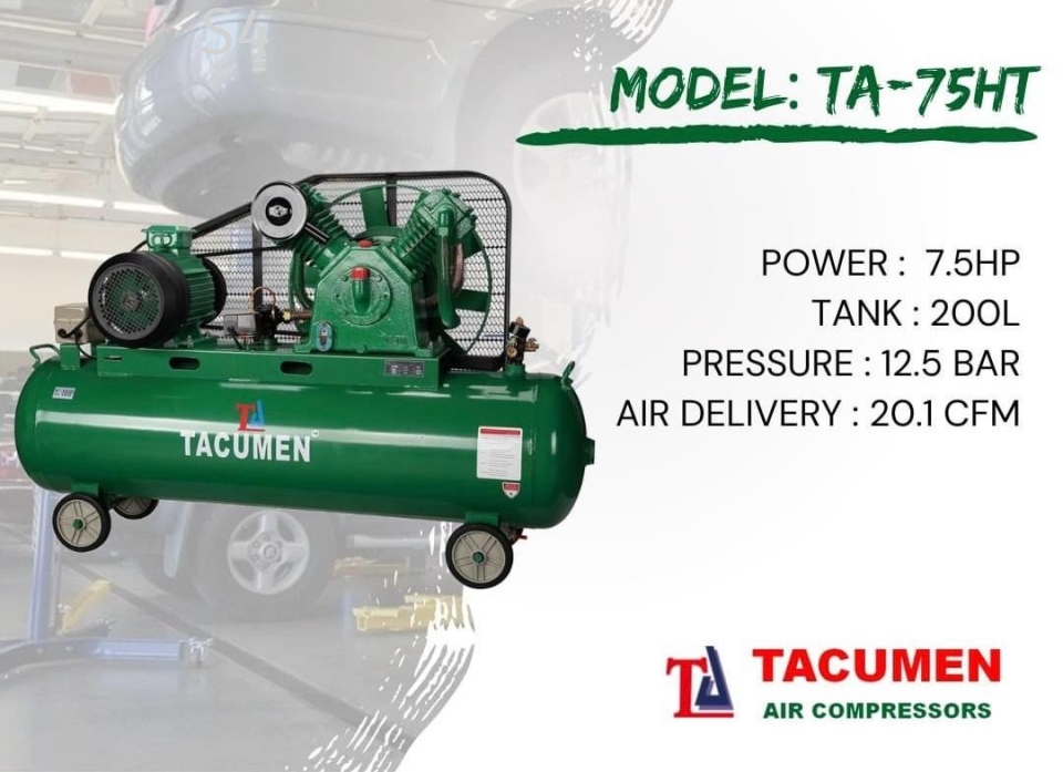 TACUMENT TA-75HT | Automotive Garage 7.5HP Air Compressor