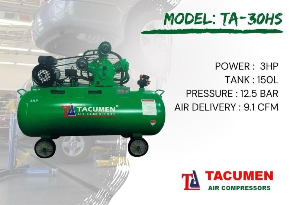 TACUMENT TA-30HS | Automotive Garage 3HP Air Compressor
