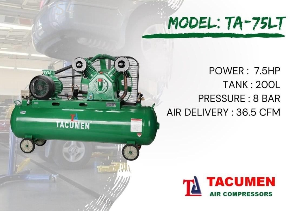 TACUMENT TA-75LT | Automotive Garage 7.5HP Air Compressor
