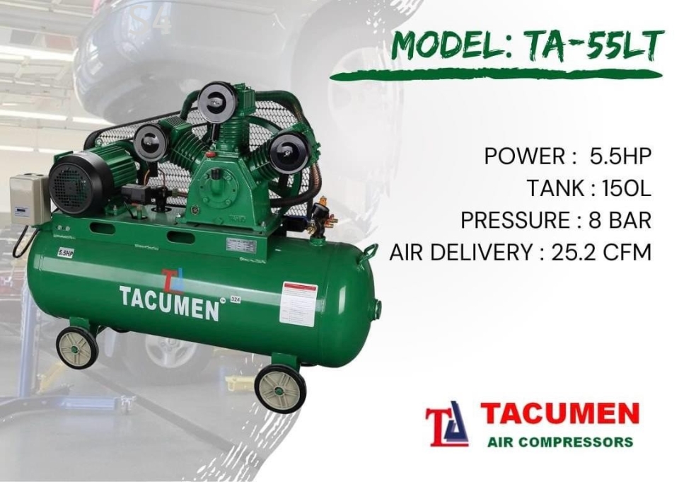 TACUMENT TA-55lT | Automotive Garage 5.5HP Air Compressor