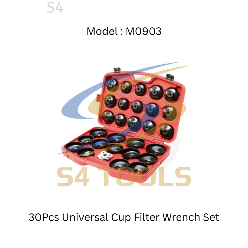 S4Tools M0903 | 30Pcs Universal Cup Filter Wrench Set