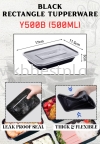 Y500B BLACK ORIMAX 50'S+- RECTANGLE CONTAINER Plastic Containers